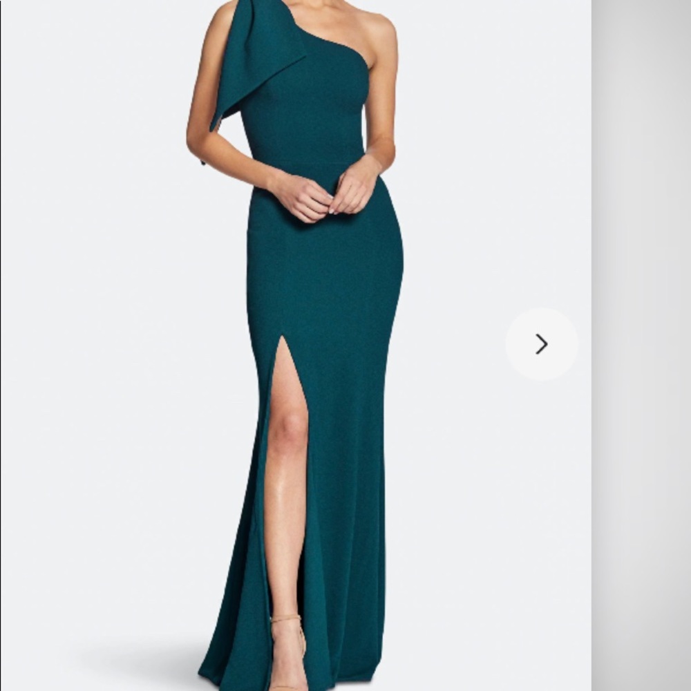 Dress the population Georgina gown Pine XXL NWT